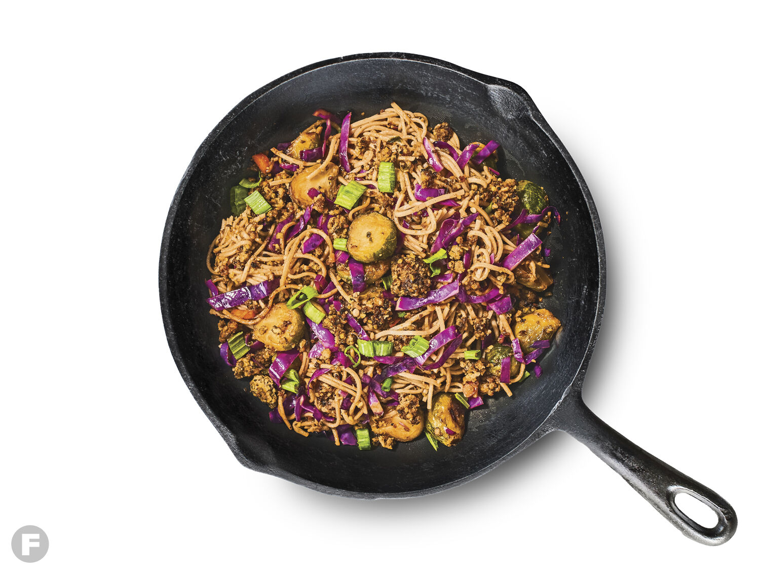 Tempeh soba noodle skillet